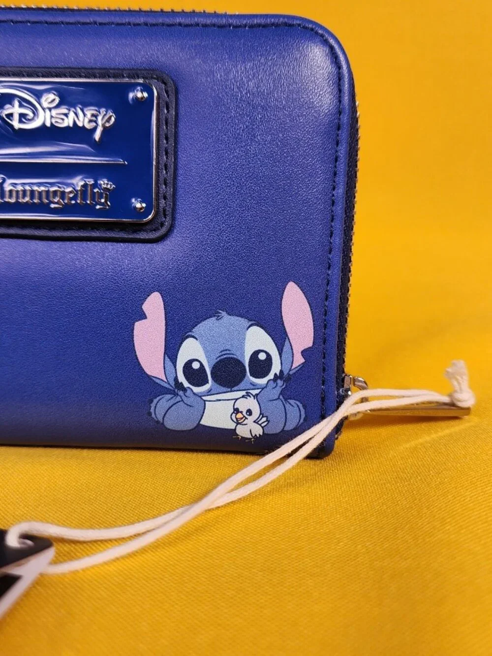 Loungefly Disney Lilo & Stitch Blue Bird & Stitch Sunset Beach Zip Wallet NEW